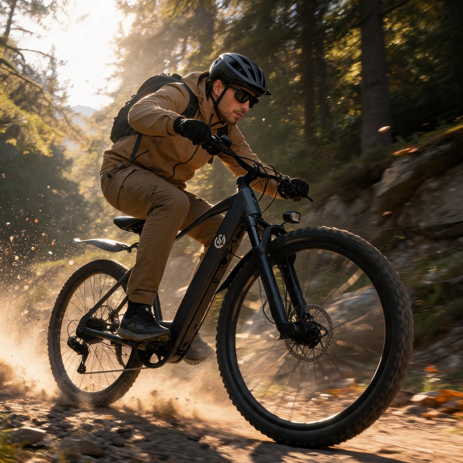 Mountain Biking Overalls - Bicicletta Elettrica da Montagna, Sospensione Completa,