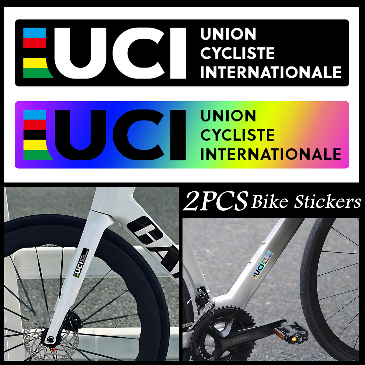 2 Pezzi Adesivi Riflettenti La - Mountain Biking Uci recensione e prezzo