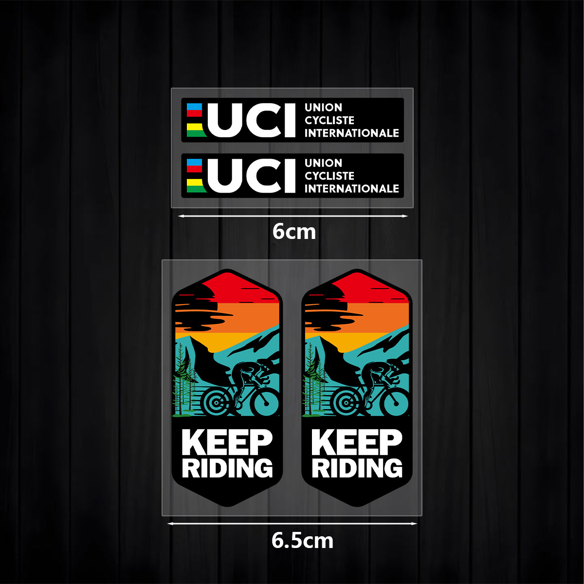 Set di Adesivi UCI Keep Riding - Mountain Biking Uci recensione e prezzo